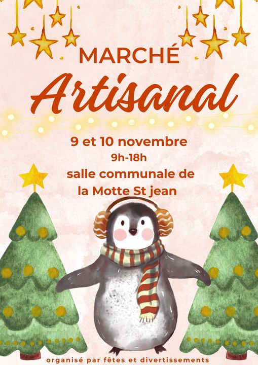 affiche marché artisanal